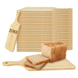25 PCS Cutting Board Bulk Wood Chopping Board Laser Engraving Serving Board with Handle Charcuterie Boards for Customized Mother's Day Housewarming Gift 11" x 5" Bamboo YOUKE OLA