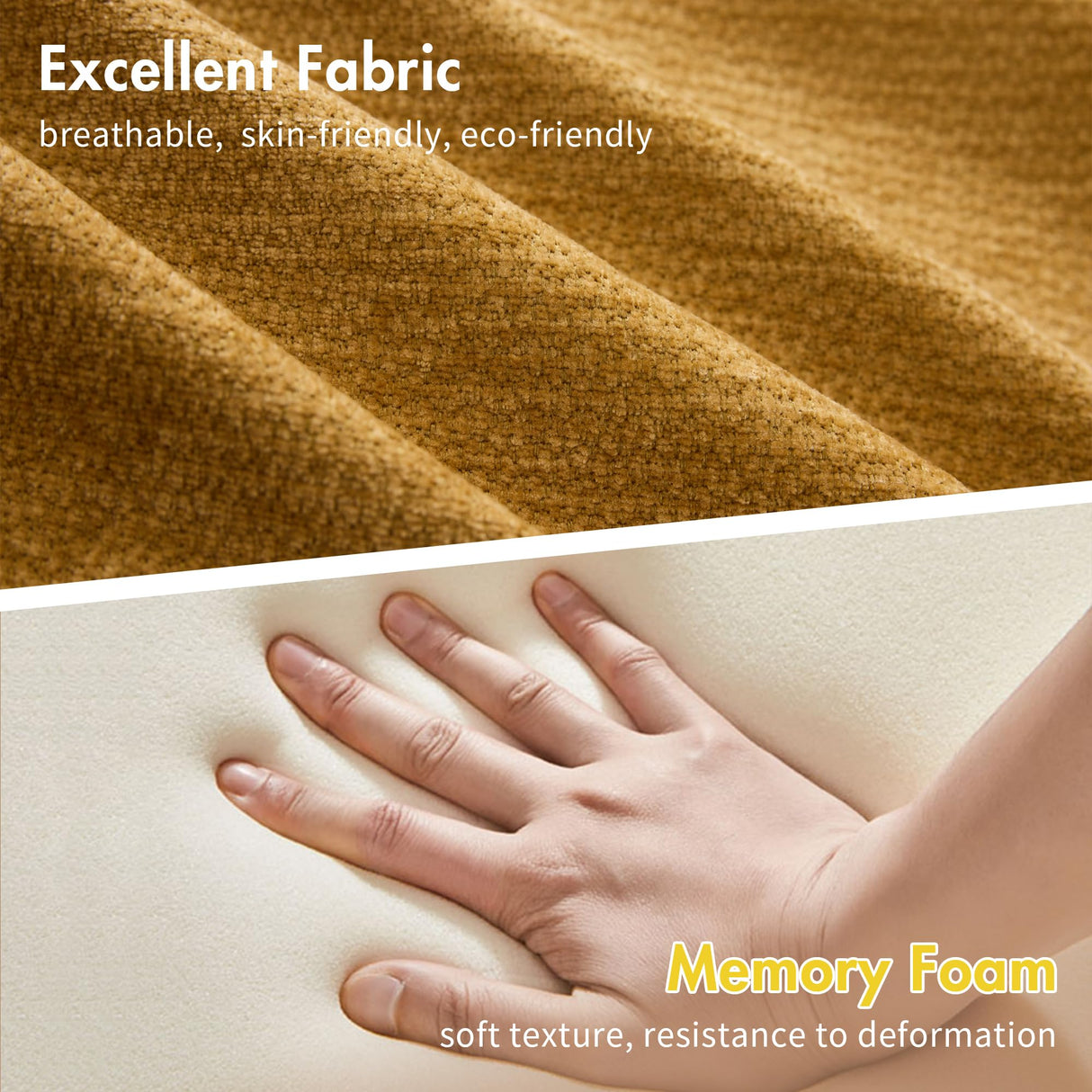 MAXMAXX 102" Modular Sectional Cloud Sofa,4-in-1 Folding Convertible Sofa Bed, Floor Boneless Couch, Modular Cushion Couch,Suitable for Living Room,Bedroom and Recreation Room(Yellow) MAXMXX