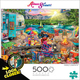 Buffalo Games - Aimee Stewart - Family Campsite - 500 Piece Jigsaw Puzzle with Hidden Images Buffalo Games