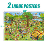Antelope - 500 Piece Large Format Jigsaw Puzzle for Adults, Dog Park Jigsaw Puzzles 500 Pieces, Large Pieces, No Dust Puzzles for Senior Citizen, 500 PC, Non-Glare Finish, Interlock Smoothly ANTELOPE