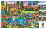 MasterPieces 1000 Piece Jigsaw Puzzle for Adults, Family, Or Youth - Stoney Brook Cottage - 19.25"x26.75" Masterpieces