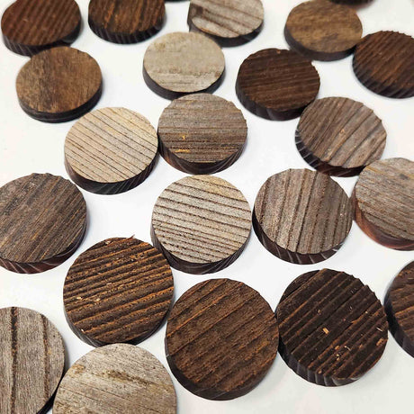 Rockin' Wood Rustic Reclaimed Wood Circles for Crafts and Projects,use for Crafting and Wood Art, Made in The USA, 1.4" Diameter (20 Pieces) Rockin' Wood