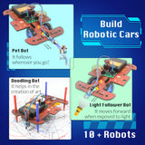 Butterfly EduFields 10-in-1 STEM Robotics Kit for Kids Ages 8-14 | Electronics & Engineering Science Kit with Circuit Board Projects | Educational Robot Building Kit Butterfly EduFields