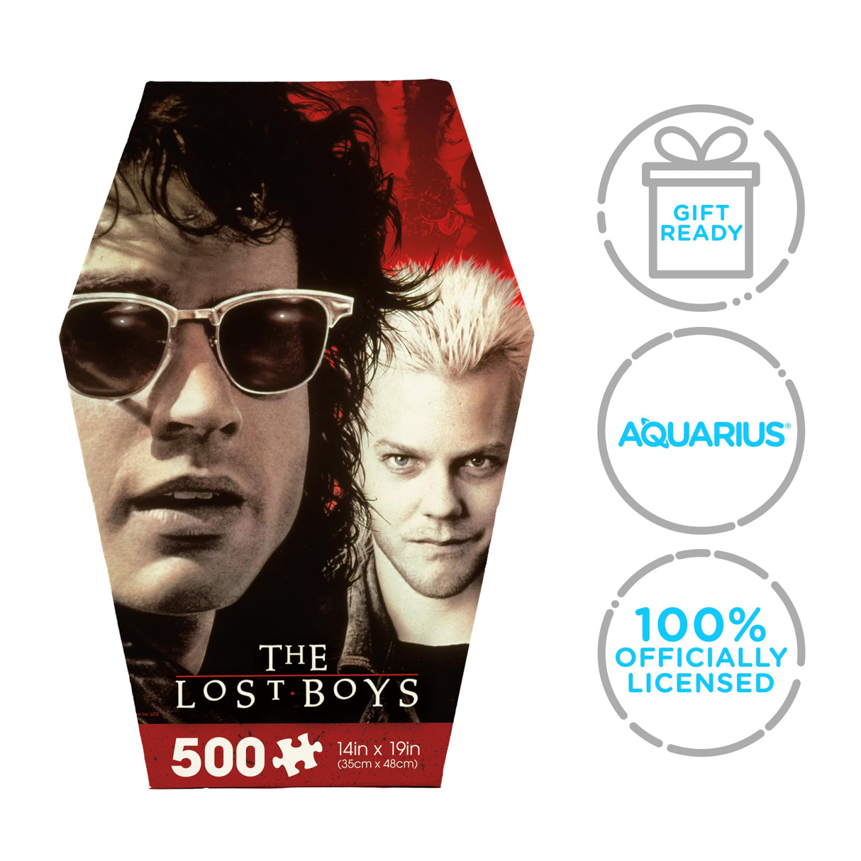 AQUARIUS Lost Boys 500pc Puzzle (500 Piece Jigsaw Puzzle) - Glare Free - Precision Fit - Officially Licensed Los Boys Movie Merchandise & Collectibles - 14x19 Inches AQUARIUS