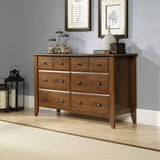 Sauder Shoal Creek Dresser, L: 60.0" x W: 16.73" x H: 35.04, Oiled Oak finish Sauder