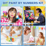 2 Pack Paint by Numbers with Frame,Hummingbird Paint by Number Kits for Adults,Paint by Numbers for Beginner on Canvas,DIY Acrylic Easy Oil Painting Arts Gift Crafts Kits for Home Wall Decor 8x8inch YarnWhimsy