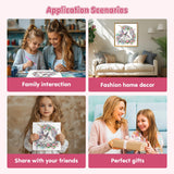 Bowetile Special Shape Diamond Art Painting Kits for Adults Beginners, Horse Diamond Art Painting Kits, 5D DIY Diamond Crystal Rhinestones Gem Art for Adults, Home Wall Decor 12ﾗ12 Inch Bowetile