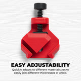 BUILDSOMETHING Quick Corner Clamps - Home Improvement Hand Tools - Adjustable Clamps for Woodworking & More - 4 Pack BUILDSOMETHING