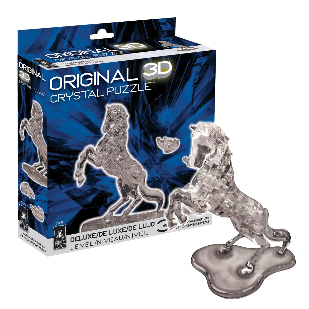 BePuzzled, Stallion Deluxe Original 3D Crystal Puzzle, Ages 12 and Up Bepuzzled