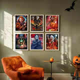 Sretoul 6 Pack Halloween Diamond Art Kits for Adults, Diamond Painting Kit Beginners Halloween, Horror 5D Gem Art for Adults with Round Gem Painting Gift Home Wall Decor 12x16 Inch Sretoul