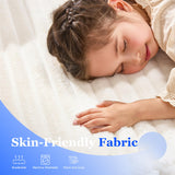 Hobestluk Couch Sofa 2-Seater Foam Sofa Loveseat for Small Spaces Comfy Sofas with Removable Cover Furry Couch with Pillows for Living Room, Bedroom, Apartment, Office (White, Loveseat) Hobestluk