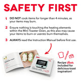 DASH Mini Toaster Oven Cooker for Bread, Bagels, Cookies, Pizza, Paninis & More with Baking Tray, Rack, Auto Shut Off Feature - Red DASH