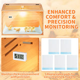 Brooder Box for Chicks,Chicken Chick Brooder Box 15.7×15.7×19.7 Inch ROVOCLO