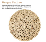 Round Coffee Table Set of 2, Farmhouse Nesting Coffee Table, Small Circle Wood Coffee Table, Mid Century Modern Nightstand, Boho Patio Side Table End Tables for Living Room Bedroom Balcony Outdoor ZYBT