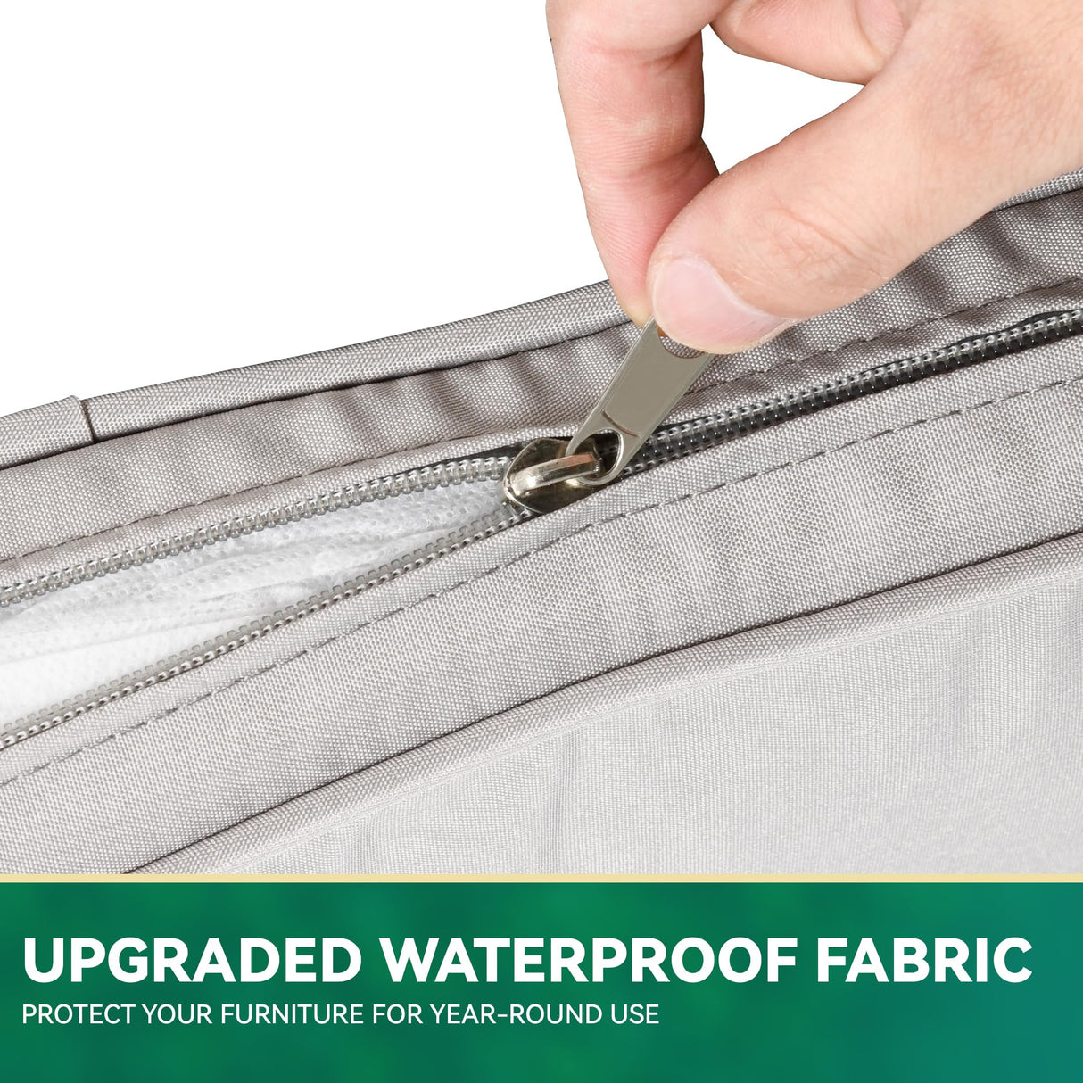 YITAHOME Patio Wicker L-Shaped Furniture Set, All-Weather Rattan Outdoor Conversation Sofa Set for Backyard Deck with Soft Cushions,Ottomans and Wood-Like Dining Table, Light Brown+Gray YITAHOME