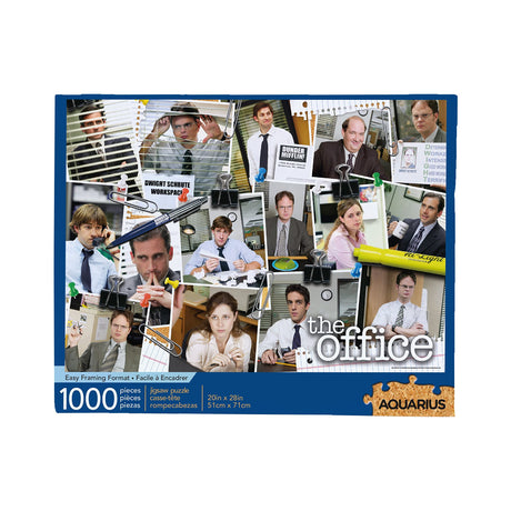 AQUARIUS The Office Cast Collage Puzzle (1000 Piece Jigsaw Puzzle) - Glare Free - Precision Fit - Officially Licensed The Office Merchandise & Collectibles - 20 x 28 Inches AQUARIUS