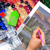 JATOK 5D Diamond Painting Kits for Adults DIY Large Mountain Full Round Drill (35.5 x 15.7 inch) Crystal Rhinestone Embroidery Pictures Arts Paint by Number Diamond Art Kits for Home Wall Decor JATOK