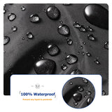 Exokugo Wire Shelf Cover,600D Heavy Duty 100% Waterproof Shelf Covers for Wire Shelving,Outdoor Storage Shelves Cover for Metal Rack,30" W x 14" D x 62" H,Black Exokugo