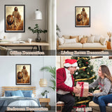 MAXBYE Jesus Diamond Art Kits for Adults, Lion Diamond Painting Full Drill Round Gem Art, 5D DIY Religion Christ Diamonds Painting Suitable Home Wall Decor Gift 12x16inch MAXBYE