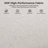 Gand Patio Outdoor Loveseat,Wicker Conversation Set with Thick Cushion for Porch, Garden, Yard Grand patio