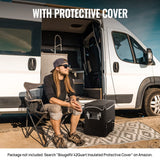 BougeRV 12V Refrigerator Fridge Freezer Portable Car Fridge 42 Quart Electric Cooler 12V/24V DC 110~240V AC for RV Camper Truck Jeep Pickup SUV Van Boat Camping Tailgating Road Trip Outdoor Travel BougeRV