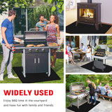 Rumlick 48 x 30 inch Under Grill Mats for Outdoor Grill, Double-Sided Fireproof, Oil and Waterproof Protective Mat for Grass and Deck, Outerdoor BBQ Mat Fire Pit Mat Fireplace Mat rumlick