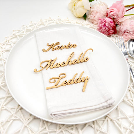 Wedding Place Card Names, Personalized Table Decoration For Birthdays, Bachelorette,Parties, and Events, Escort Name tags Generic