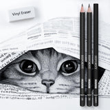 HIFORNY 36 PCS Sketching Drawing Pencil Set,Sketch Pencils Art Supplies with Graphite,Charcoal,Blending Tools,Accessories,Drawing Kit for Adults Artists in Canvas Roll Up Case HIFORNY