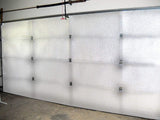 Ant NASA TECH White Reflective Foam Core 2 Car Garage Door Insulation Kit 18 Ft (Wide) x 8 Ft (HIGH) R Value 8.0 Made in USA New and Improved Heavy Duty Double Sided Tape (Also FITS 18 X 7) US Enegy Products