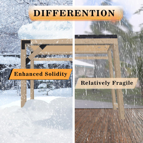 4 Pcs Pergola Brackets, 45-Degree Angle Bracket. Specially for Reinforcing Pergolas and Gazebos. Fits 2" x 4" Lumber. with Drainage Holes Pergola Bracket Kit . Build a Stable Pergola Easily. XIHUWZ