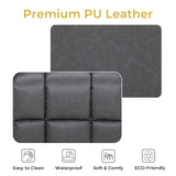 VUOVUS Power Lift Recliner Chair for Elderly, Electric Recliner with Remote Control, Adjustable Footrest, PU Leather Living Room Recliner with Cup Holders and Side Pockets (Light Grey) VUOVUS