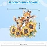 Bowetile Giraffe Hanging Diamond Art Painting Kits for Adults Beginners, 5D Sunflower Special Shape Diamond Art Kits, Crystal Rhinestones Diamond Gem Art Painting for Home Wall Decor, New Home Gifts Bowetile