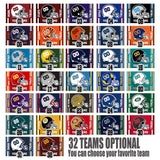 Bysincy Custom Football Diamond Painting with Name and Number, Customized Sports Fan Flag Painting with Helmet, Personnalized Football Diamond Art for Home Decor (32 Design Styles) Bysincy