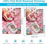 Fairyland JinWenn Diamond Painting Kits for Adults - Poker DIY 5D Diamond Art Kits Full Drill Diamond Dots Paintings with Diamonds Gem Art and Crafts Home Decor 12x16inch Fairyland JinWenn