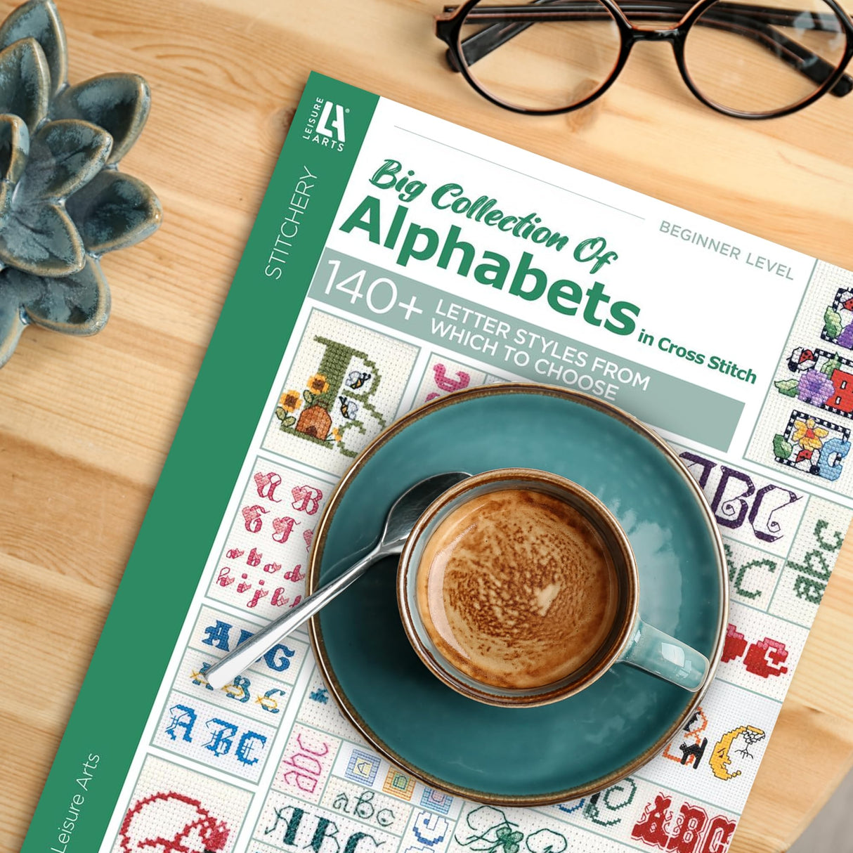 A Big Collection of Alphabets in Cross Stitch LEISURE ARTS