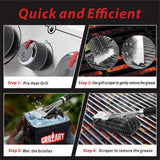 GRILLART Grill Brush and Scraper,18 Inch BBQ Grill Cleaning Brush Kit, Safe Wire Scrubber, Universal Fit BBQ Cleaner Accessories for All Grates GRILLART