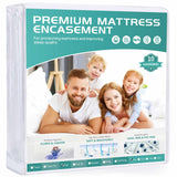 54“x75“ Full Size Mattress Protector Waterproof Fits 6-9" Deep, Zippered WINKAURA Mattress Pad Cover with Breathable Soft Premium Terry Top Fabric WINKAURA