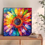 Ceiomez Diamond Art Flowers for Adults, Flower Diamond Painting Kits for Adults Beginners, 5D DIY Full Round Drill Gem Art and Crafts for Home Decor 14x14 inch Ceiomez