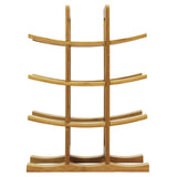 Oceanstar WR1149 12-Bottle Natural Bamboo Wine Rack , Red, 15.75 x 5.75 x 1.75 inches Oceanstar