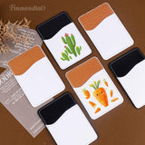 Framendino, 12 Pack Card Holders for Cell Phones Sublimation PU Leather Phone Back Card Pockets Stick PU Leather Card Holder for Phone Card Sleeves DIY Craft Framendino