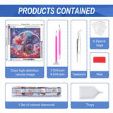 Camocin Diamond Art Kits for Adults Elephant, 5D Tulips Diamond Painting Kits for Adults Beginners, DIY Elephant Full Round Dots Drill Gem Art Kit for Gift Home Wall Decor 14 x 14 Inch Camocin