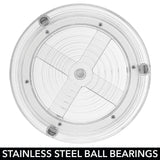 mDesign Spinning 3-Tier Lazy Susan 360 Rotating Makeup Organizer Storage Tower - Beauty Cosmetic Organization Caddy for Bathroom Vanity, Countertop, Makeup Table - Ligne Collection - Clear mDesign