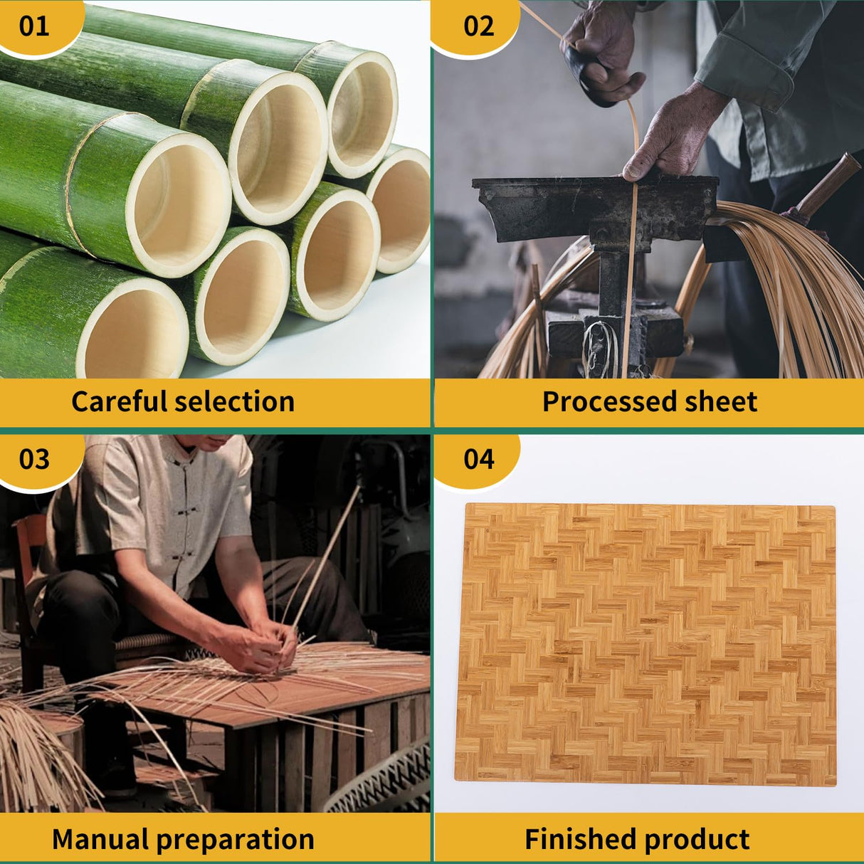 Placemat Bamboo placemat Non-Slip placemat Table mat Insulated Non-Slip mat Wine Glass and Wine Bottle mat WYRXFF