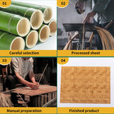 Placemat Bamboo placemat Non-Slip placemat Table mat Insulated Non-Slip mat Wine Glass and Wine Bottle mat WYRXFF