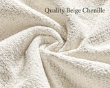 VanAcc 88 Inch Reversible L Shape Sofa, Convertible Sofa with Storage, L Shape Couch with Chaise, Comfy Couches for Living Room, Beige Chenille VanAcc