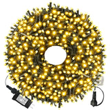 XTF2015 336ft 1000 LED Christmas Long String Lights, 8 Lighting Modes Waterproof Christmas Tree Lights Outdoor Indoor Fairy Lights for Patio, Garden, Party, Wedding, Holiday Decorations (Warm White) XTF2015