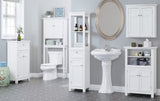 Spirich Over The Toilet Storage Cabinet, Bathroom Shelf Over The Toilet, Over Toilet Bathroom Organizer (White) Spirich