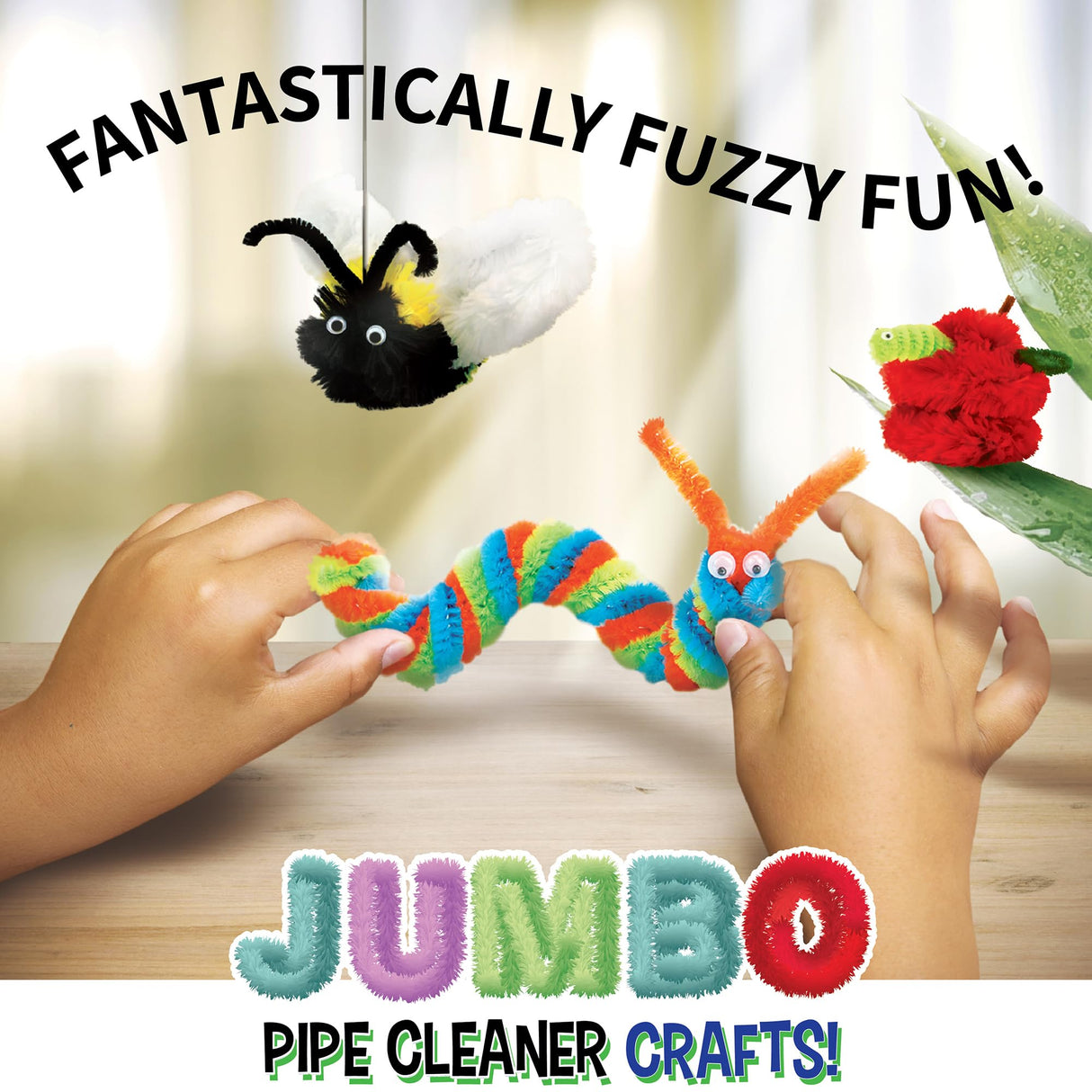 Make & Play: Jumbo Pipe Cleaner Crafts - 15 Projects to Create, Make Fuzzy & Fun Creatures & Animals, DIY Art & Crafts Activity Kit, Kids Ages 8+ SpiceBox