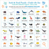 Under the Sea Seek & Find 100-Piece Jigsaw Puzzle PETER PAUPER PRESS