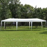 Wenst'sKufAN 10’ x 30' Pop Up Outdoor Canopy Tent, Heavy Duty Steel Frame with 6 Removable Sidewalls, Wedding Party Event Tent，White Wenst'sKufAN